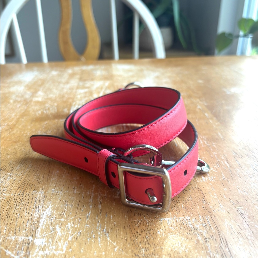 Red Leather Purse Strap